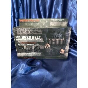 The Beer Belt-Tactical Black-Blksmith Supply- Sealed Holds 6-Pack Up To 44"waist